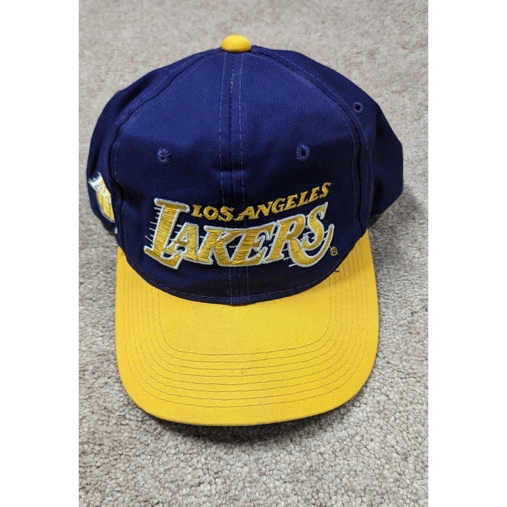 Vintage Los Angeles Lakers Hat Snapback Motion Sports Specialties Twill Youngan